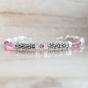 Swarovski Crystal Rose Beaded Bracelet 3